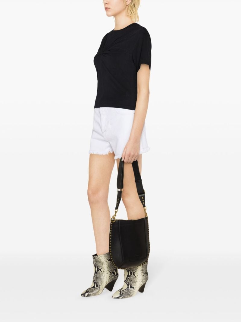 Black Zuria Knotted T-shirt