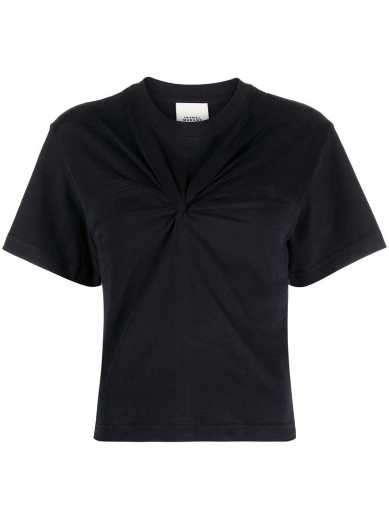 Black Zuria Knotted T-shirt