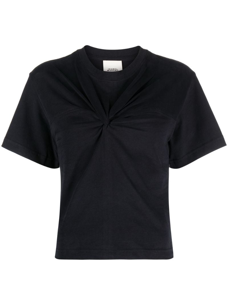 Black Zuria Knotted T-shirt