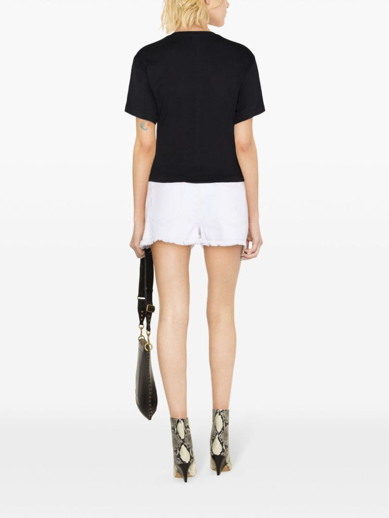 Black Zuria Knotted T-shirt