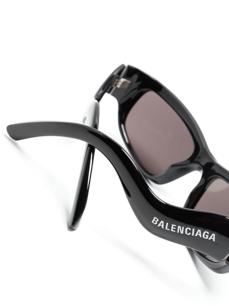 Black Hamptons Rectangle-frame Sunglasses
