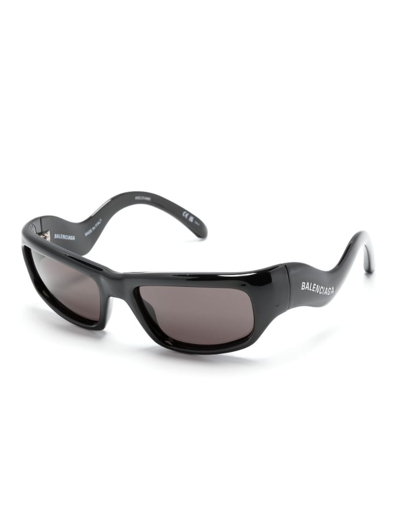 Black Hamptons Rectangle-frame Sunglasses