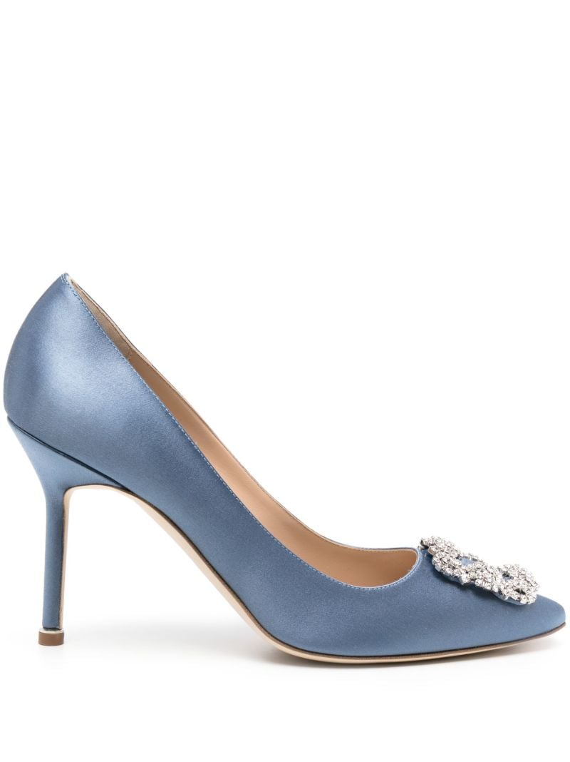 Imperial Blue Satin Pumps