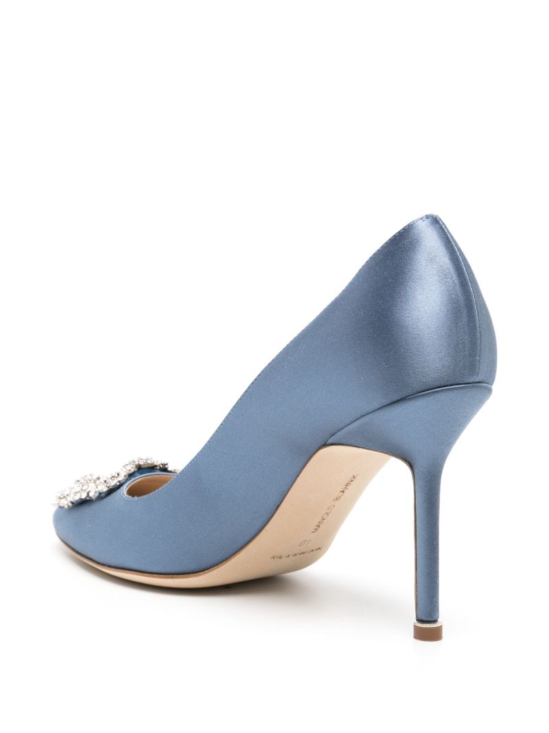 Imperial Blue Satin Pumps