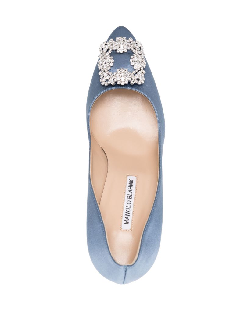 Imperial Blue Satin Pumps