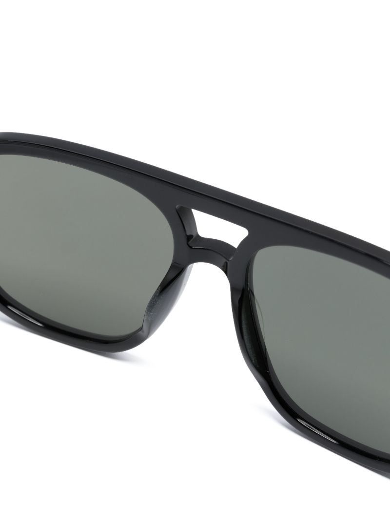 Black Navigator-frame Sunglasses