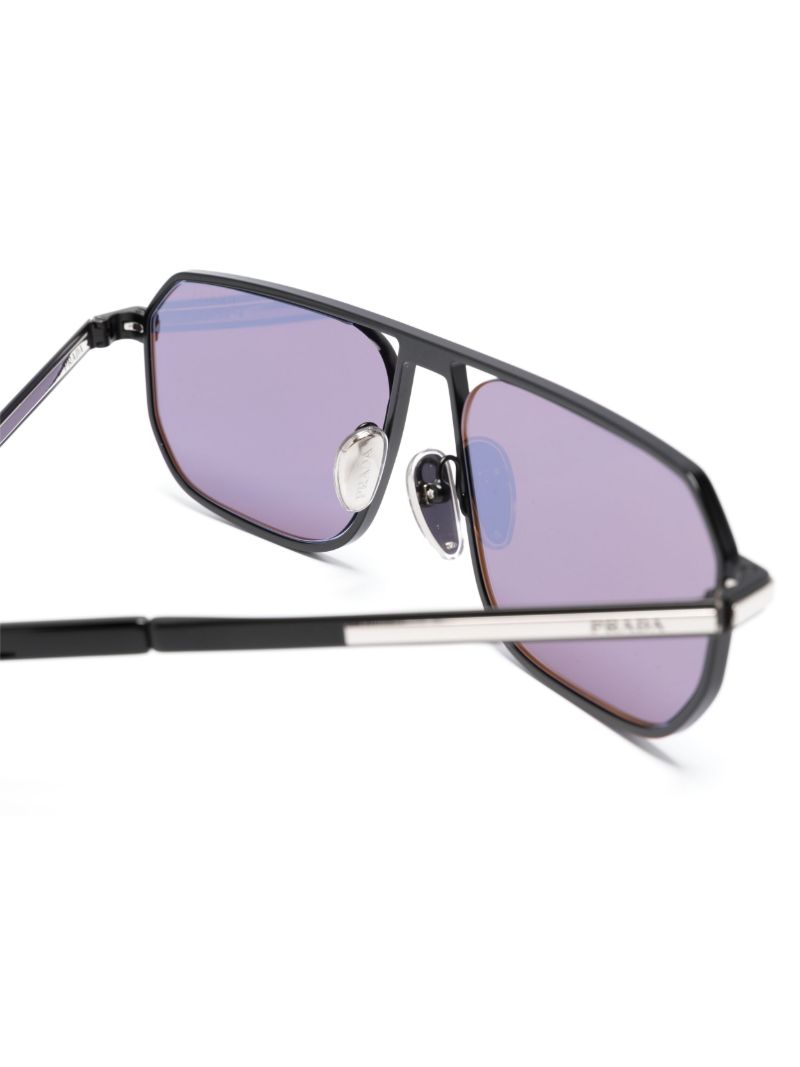 Black Pilot Frame Tinted Sunglasses
