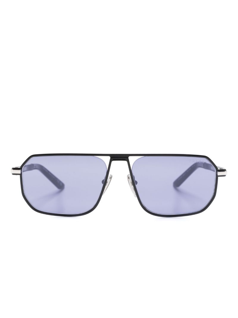 Black Pilot Frame Tinted Sunglasses