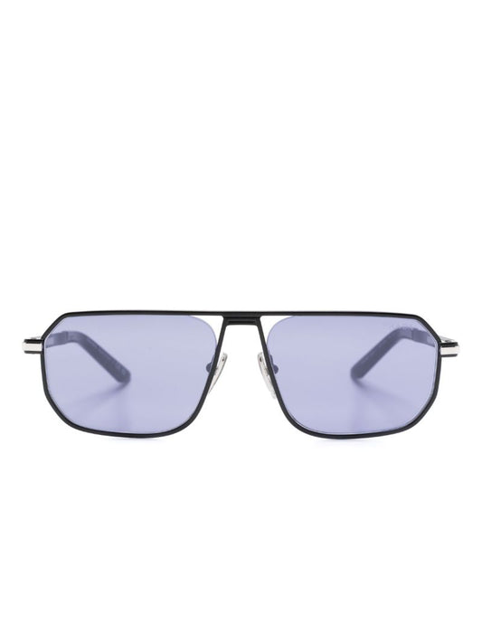 Black Pilot Frame Tinted Sunglasses