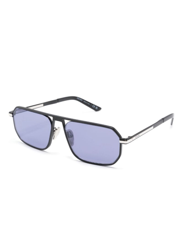 Black Pilot Frame Tinted Sunglasses