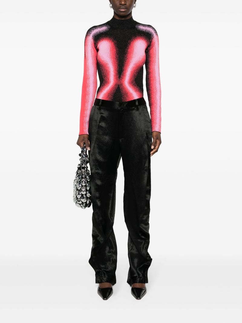 Pink Gradient-jacquard Sweater