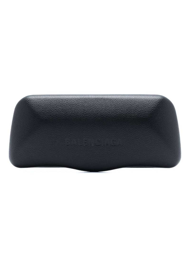 Black Bossy Oval-frame Sunglasses