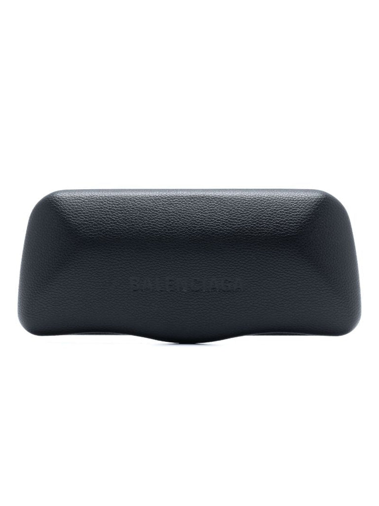 Black Bossy Oval-frame Sunglasses