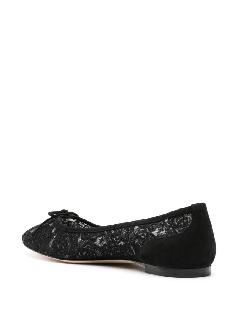 Black Hangisi Lace Ballet Pumps