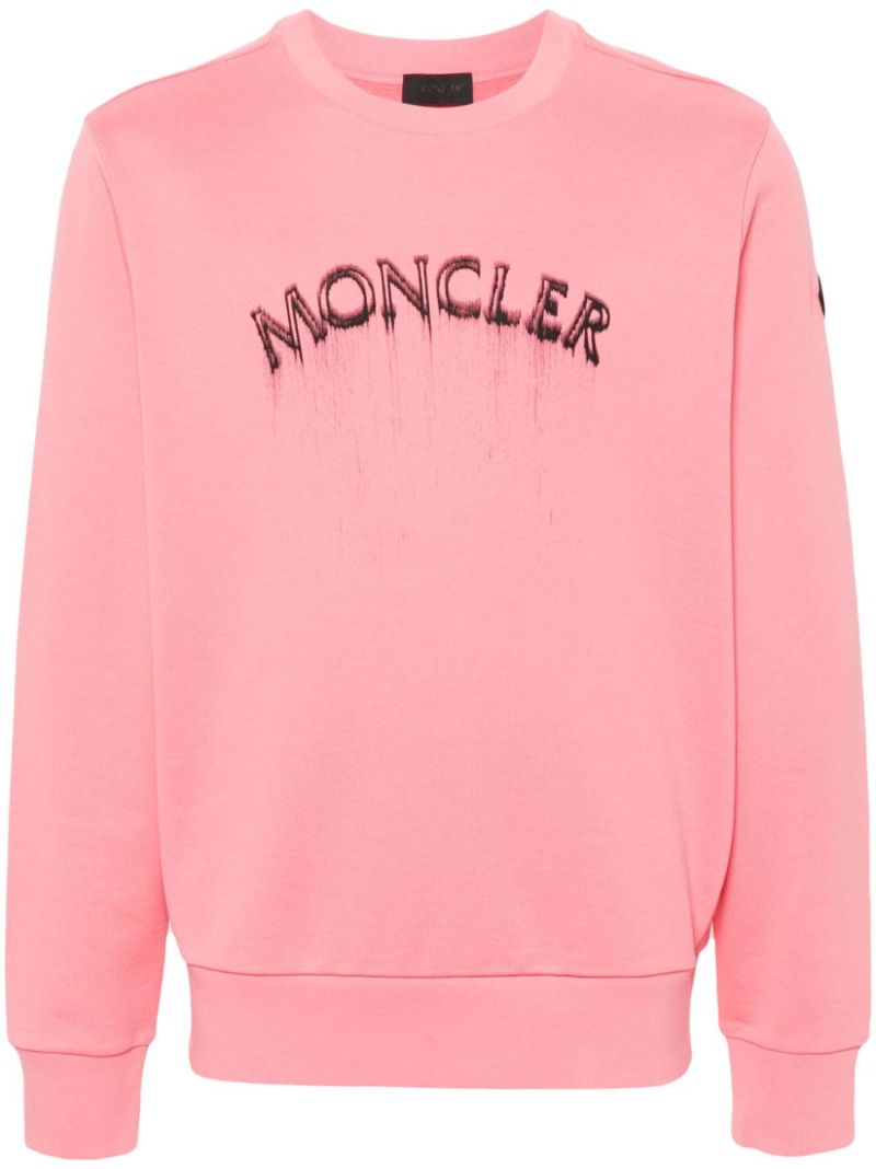 Pink Logo-print Cotton Sweatshirt