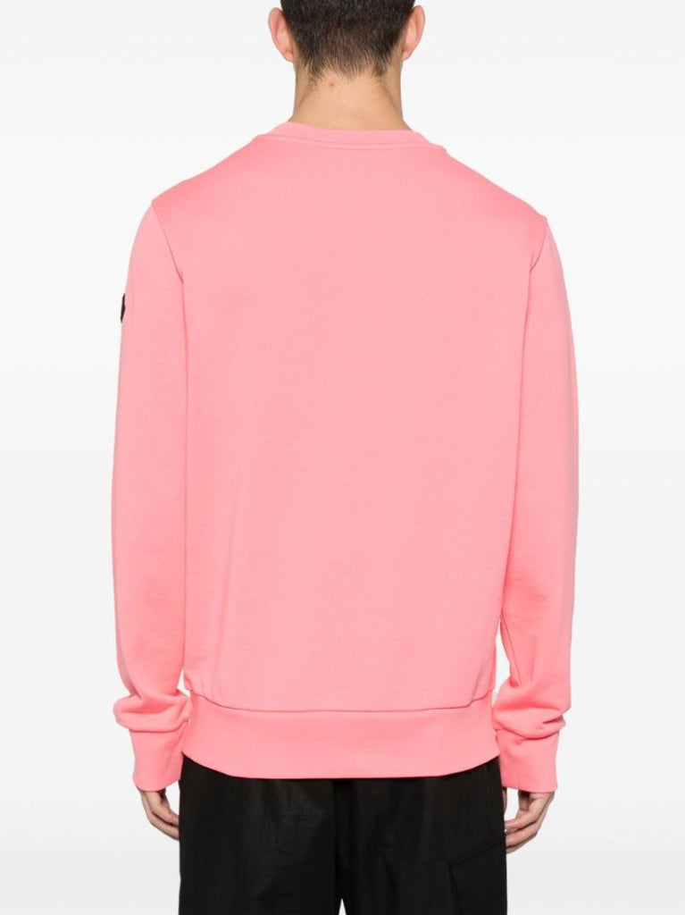 Pink Logo-print Cotton Sweatshirt