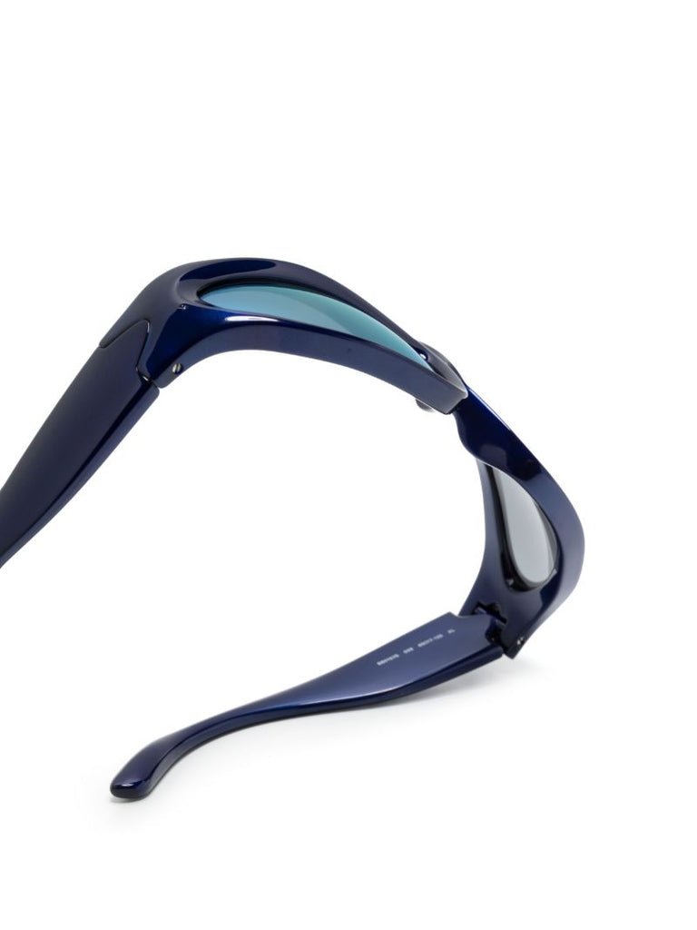 Blue Swift Oval-frame Sunglasses