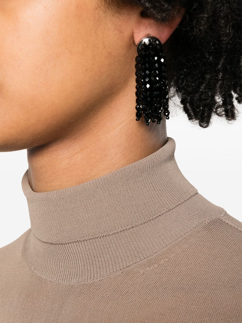 Black Small Fireworks Clip-on Earrings