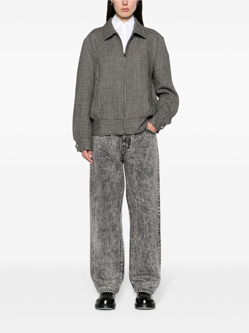 Black Ricky Houndstooth-pattern Jacket