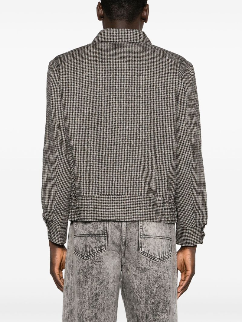 Black Ricky Houndstooth-pattern Jacket