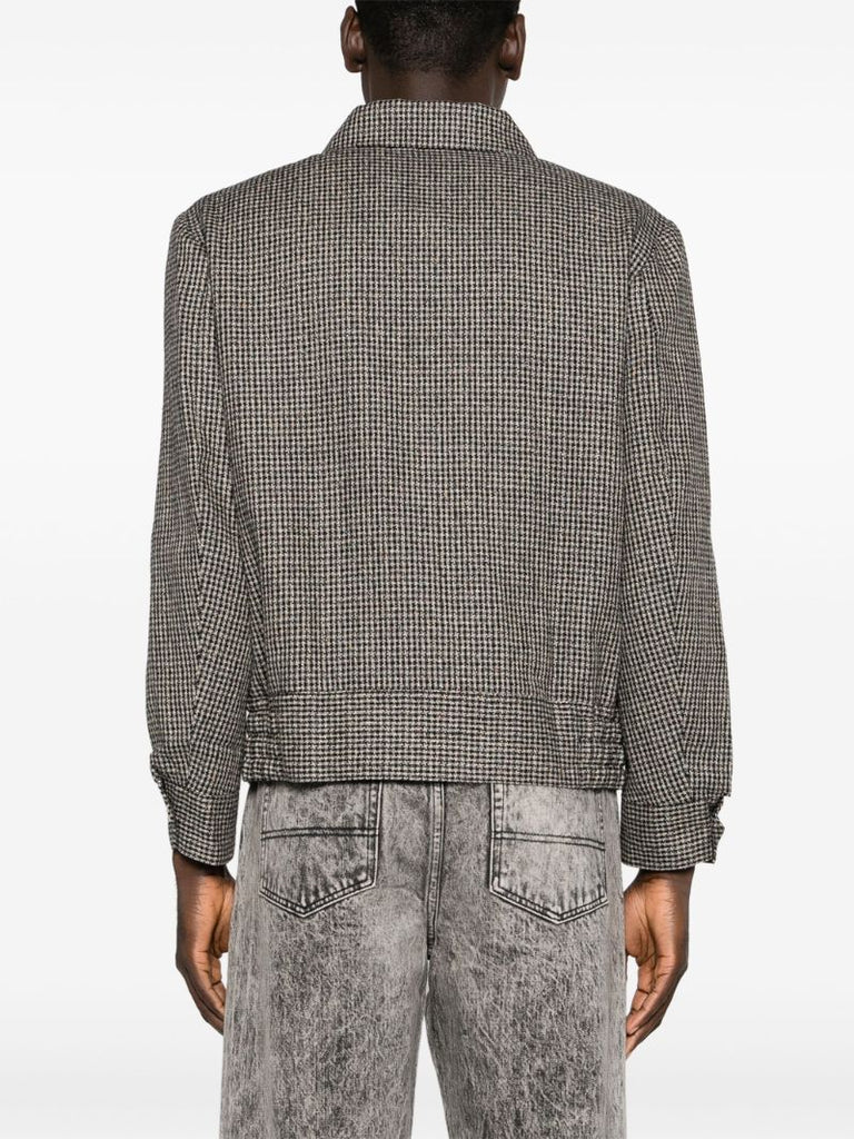 Black Ricky Houndstooth-pattern Jacket