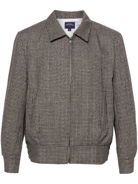 Black Ricky Houndstooth-pattern Jacket