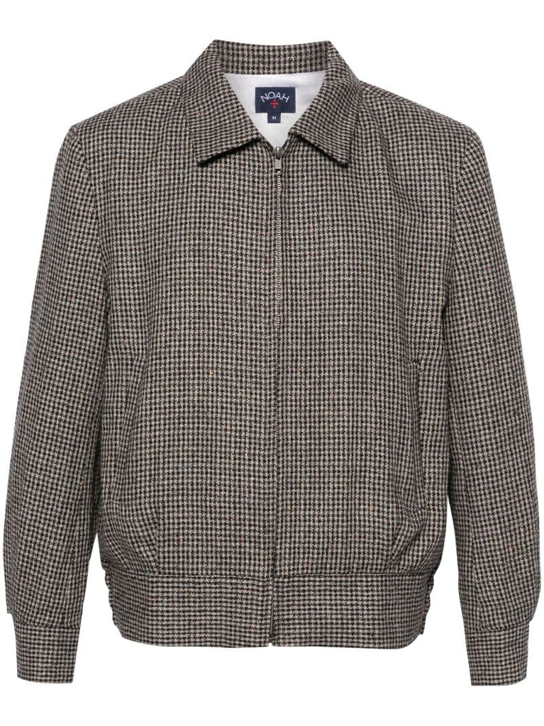 Black Ricky Houndstooth-pattern Jacket