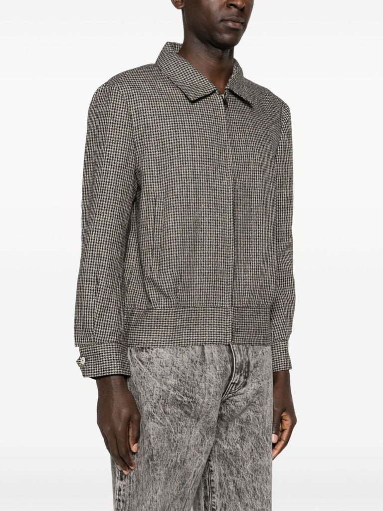 Black Ricky Houndstooth-pattern Jacket