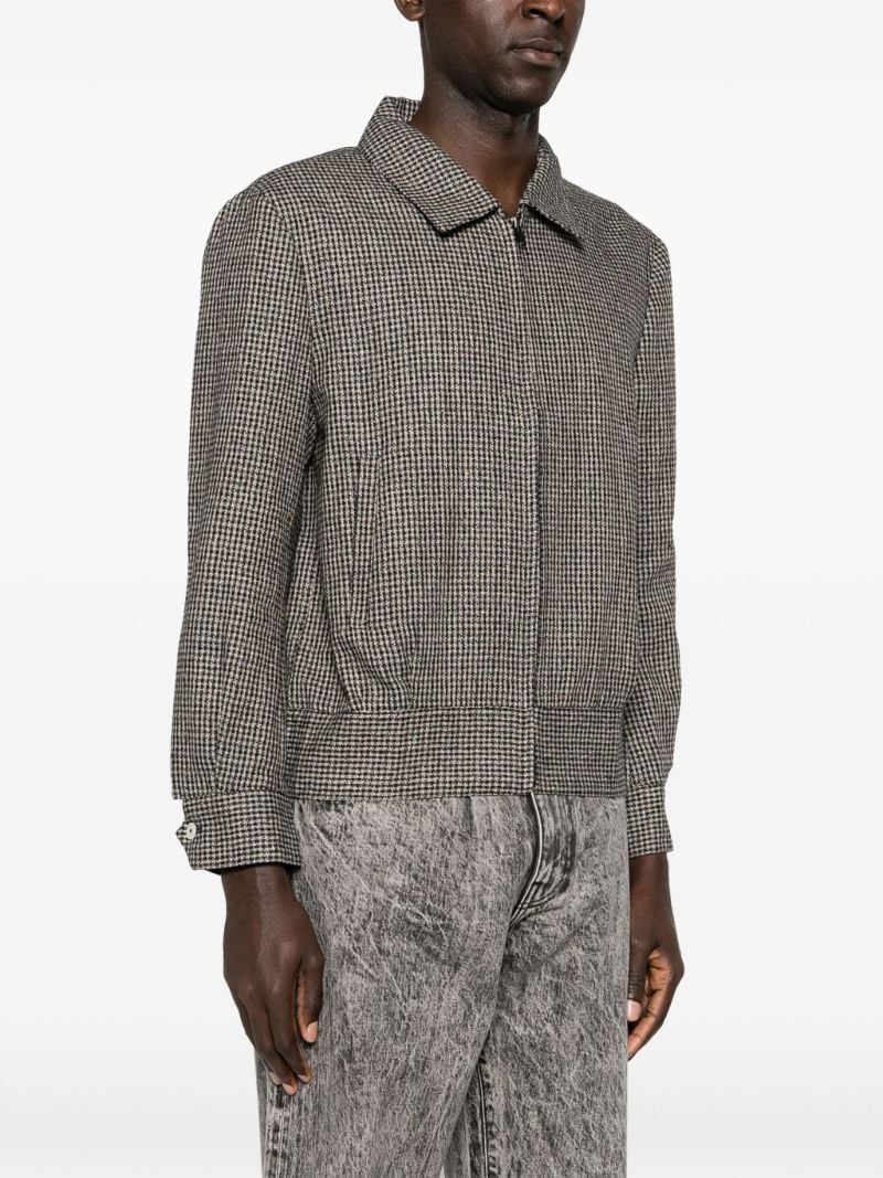 Black Ricky Houndstooth-pattern Jacket