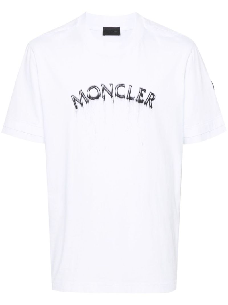 White Logo-print Cotton T-shirt