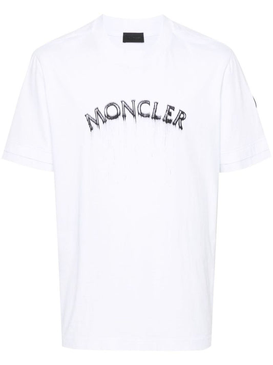 White Logo-print Cotton T-shirt