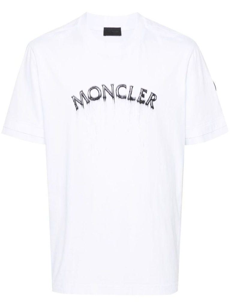White Logo-print Cotton T-shirt