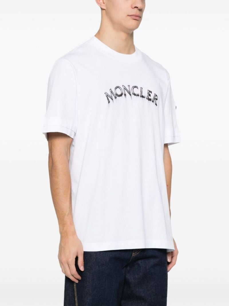 White Logo-print Cotton T-shirt