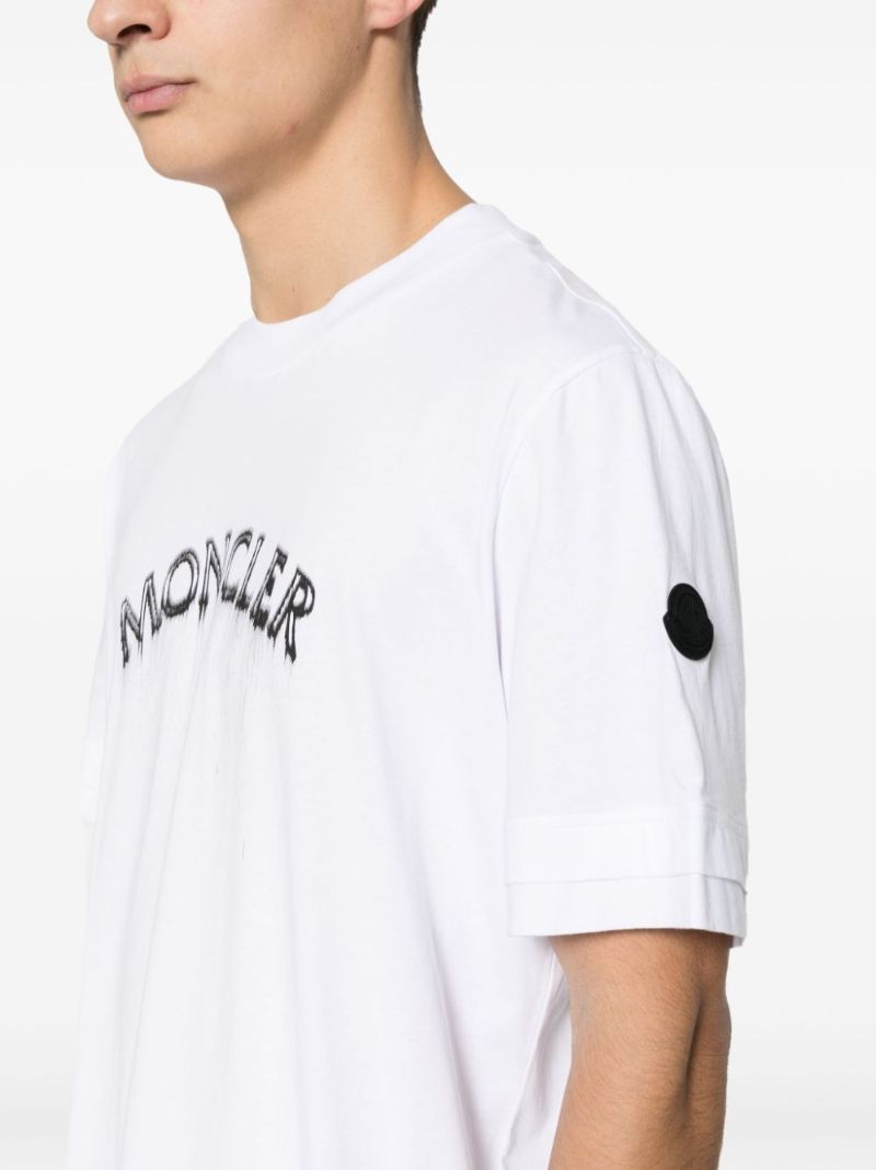 White Logo-print Cotton T-shirt