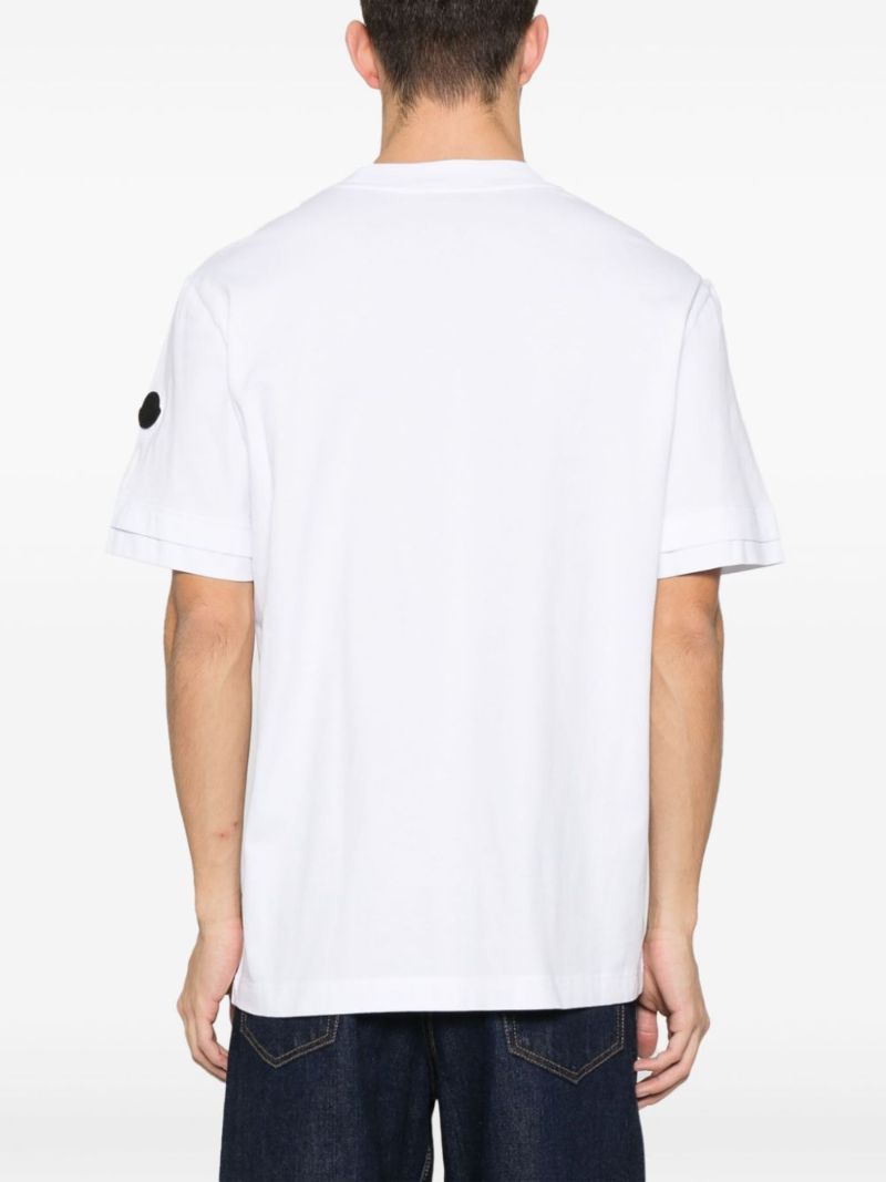 White Logo-print Cotton T-shirt