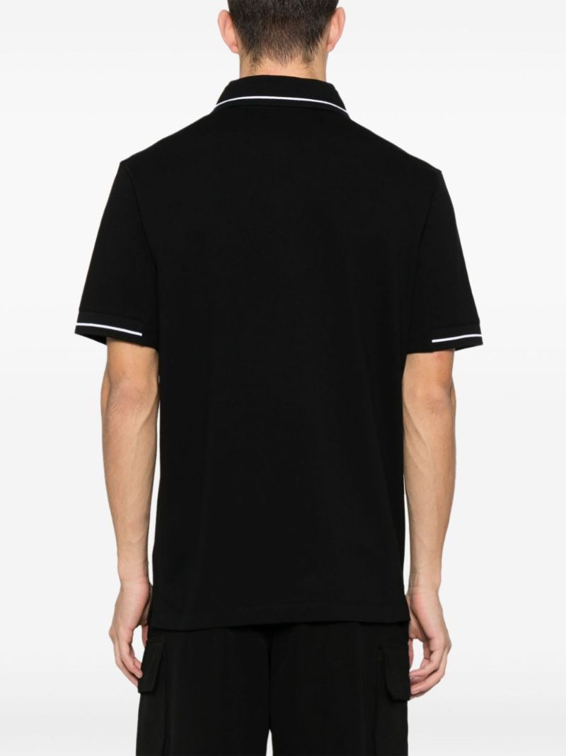 Black Logo-appliquÃ_x0083_Â© Polo Shirt