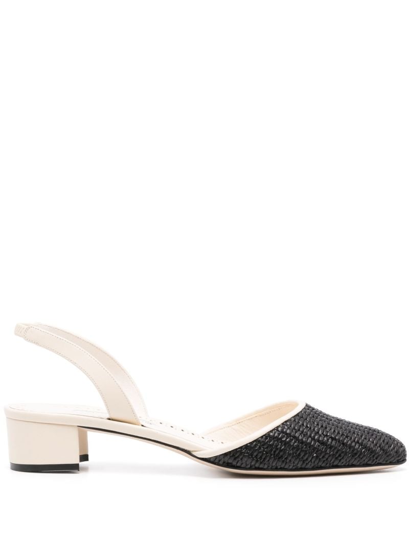 White Raffro 30mm Pumps