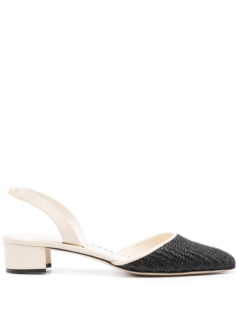 White Raffro 30mm Pumps