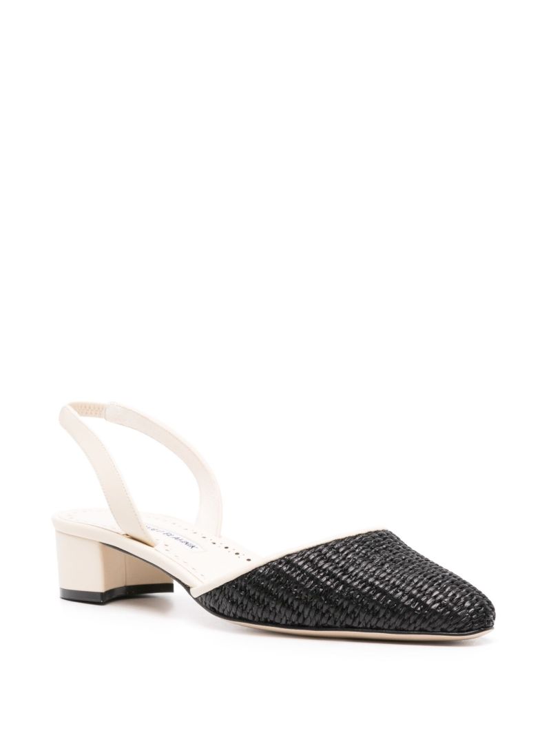 White Raffro 30mm Pumps