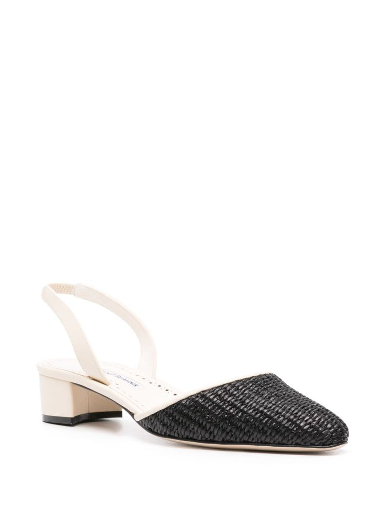 White Raffro 30mm Pumps