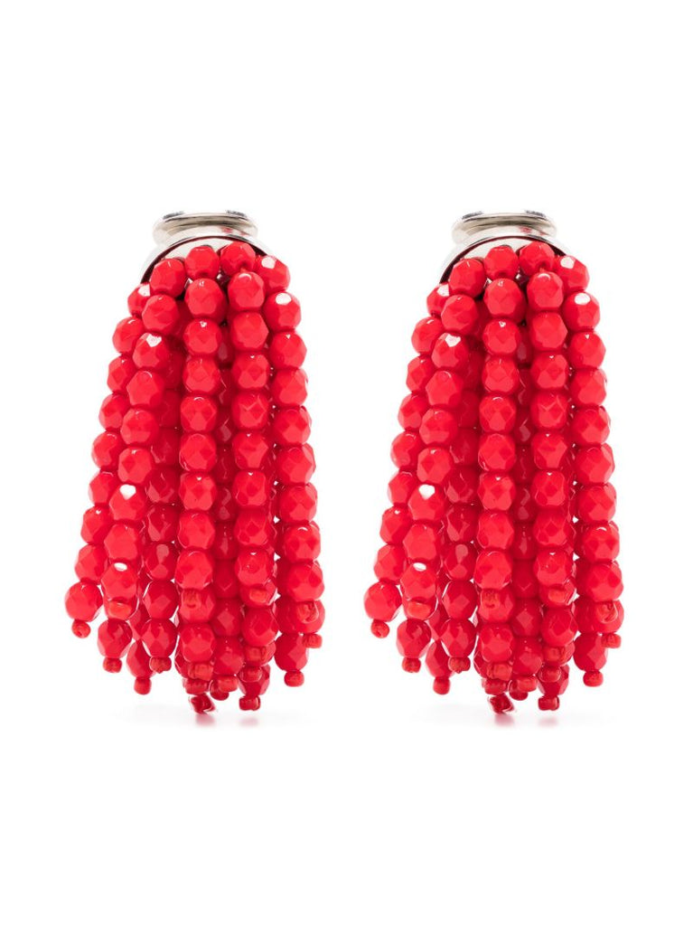 Red Small Fireworks Clip-on Earrings