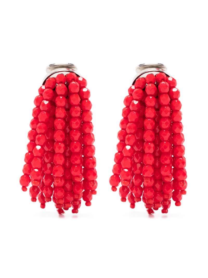 Red Small Fireworks Clip-on Earrings