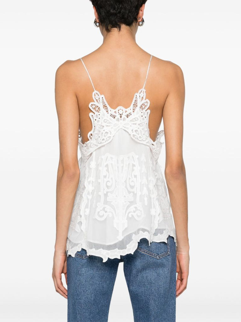 White Victoria Floral-lace Top