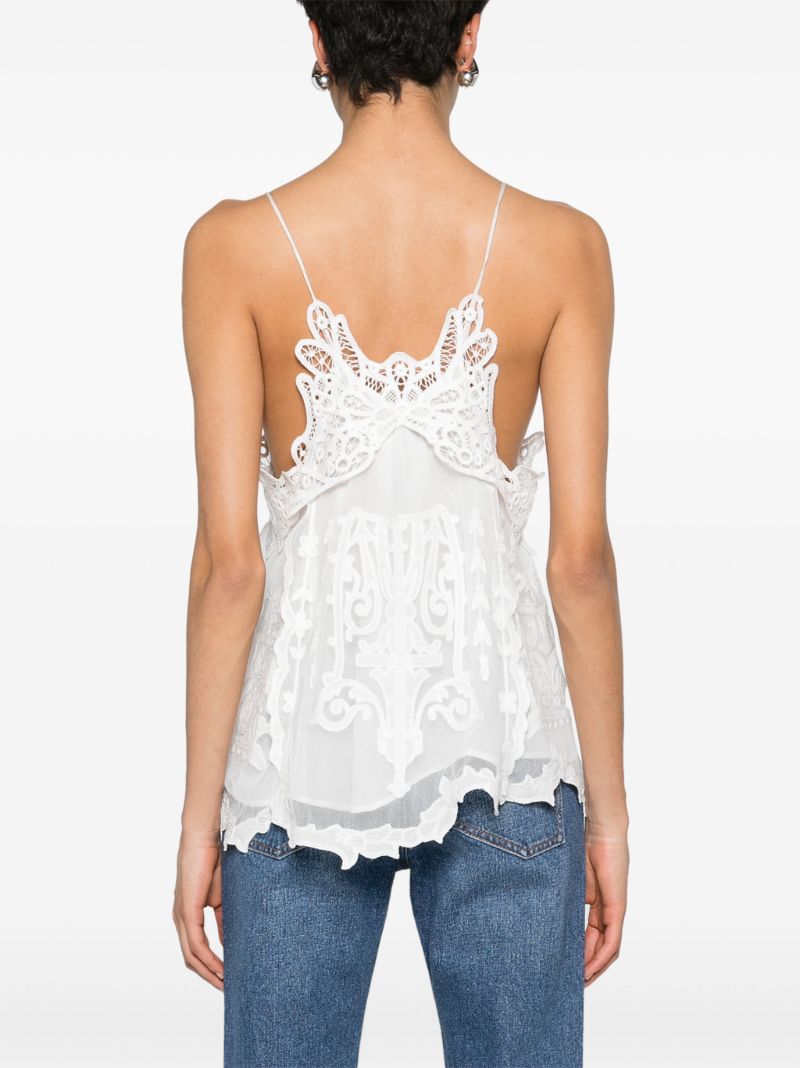 White Victoria Floral-lace Top