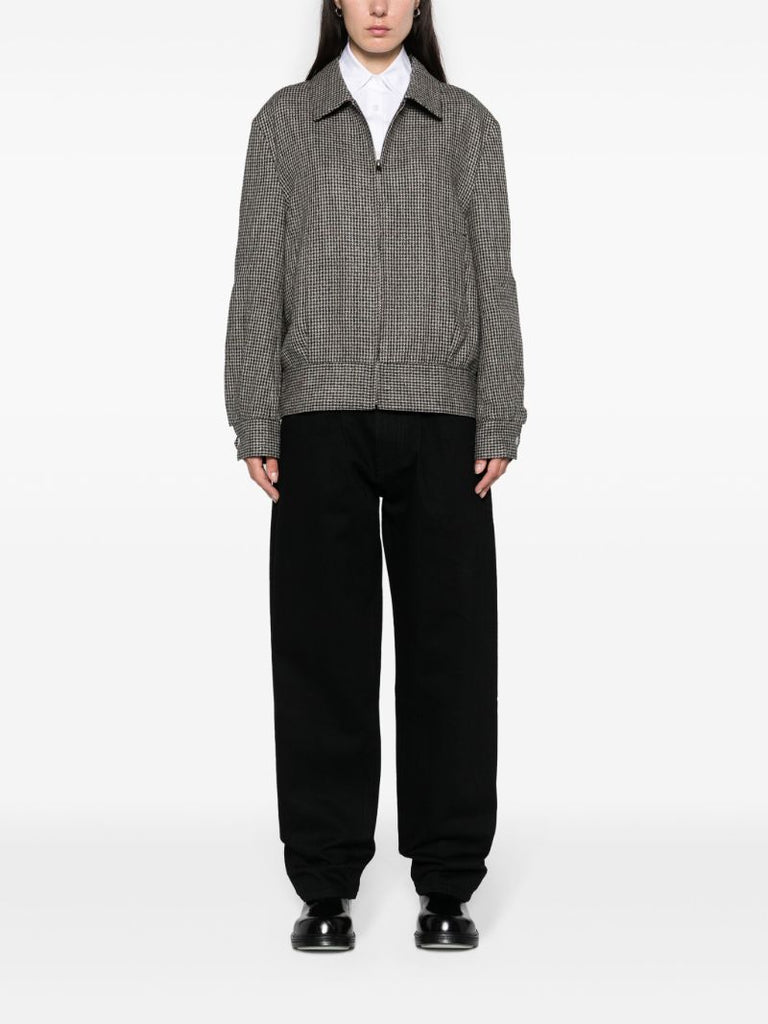 Black Mid-rise Straight-leg Jeans