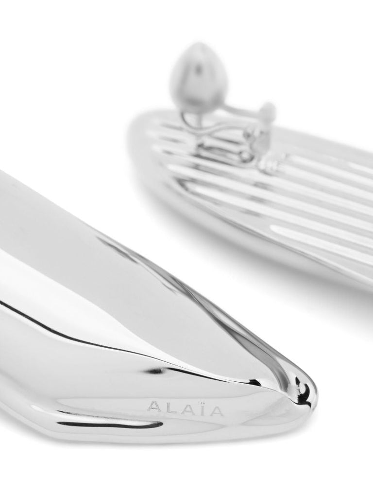 Silver-tone Bumpr Drop Earrings