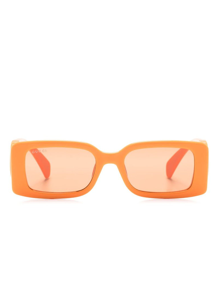 Orange Interlocking G Rectangle-frame Sunglasses