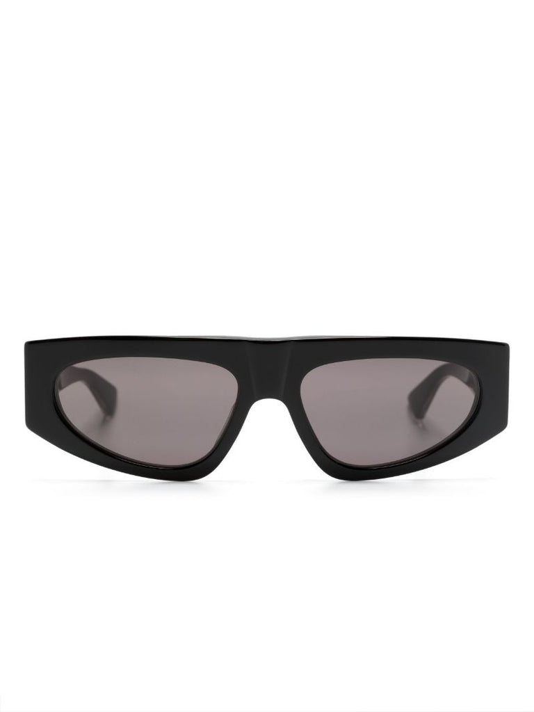 Black D-frame Sunglasses