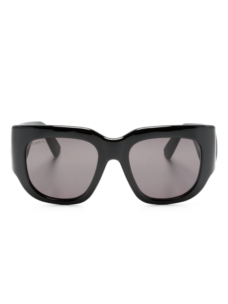 Black Double G Oversize-frame Sunglasses