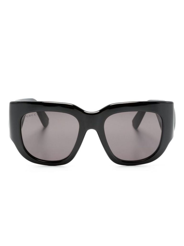 Black Double G Oversize-frame Sunglasses